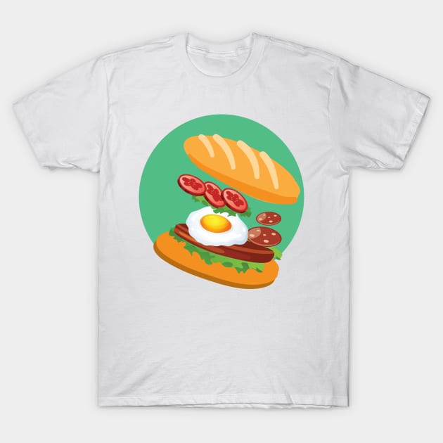 Vietnamese Banh Mi Awesome Food T-Shirt by thewishdesigns